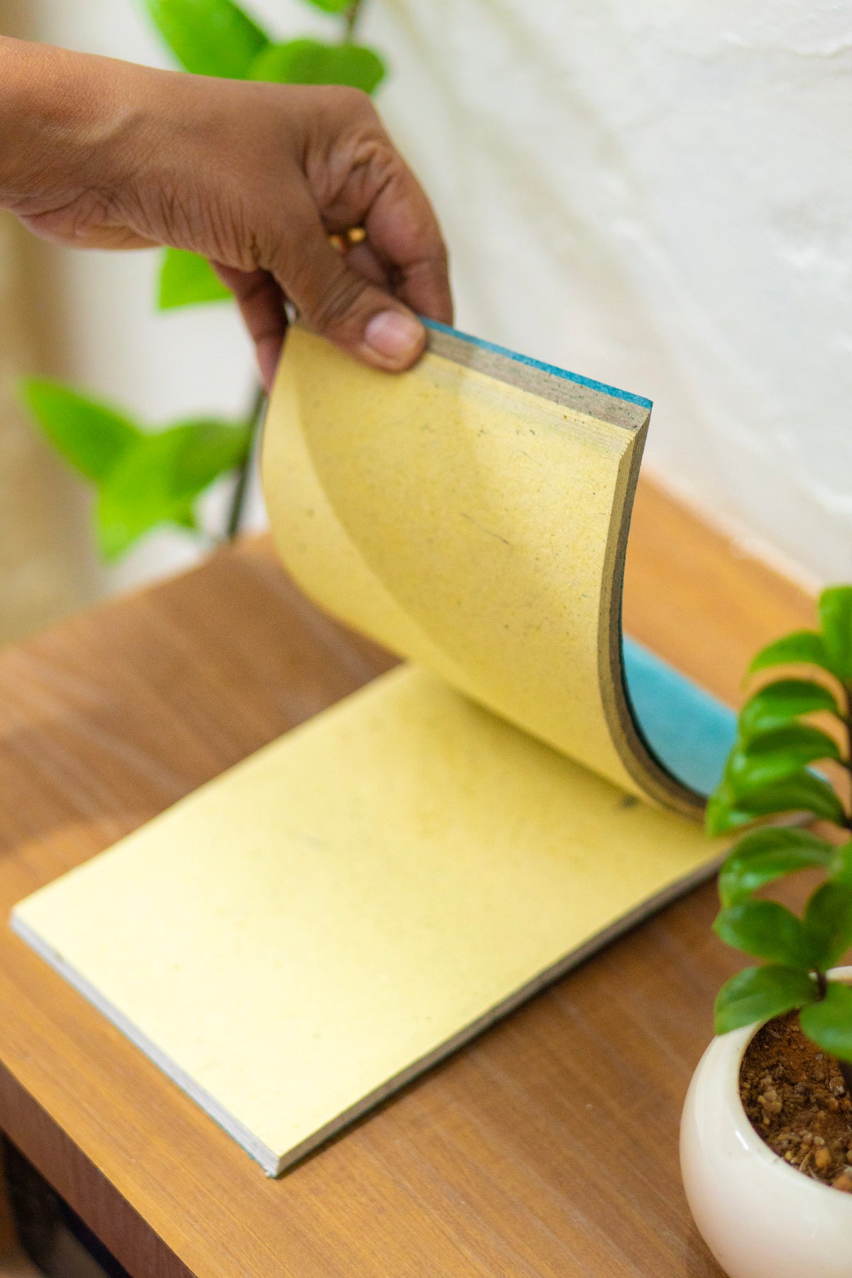 Recycled Paper Notepad – Water Hyacinth & Veggie Peel