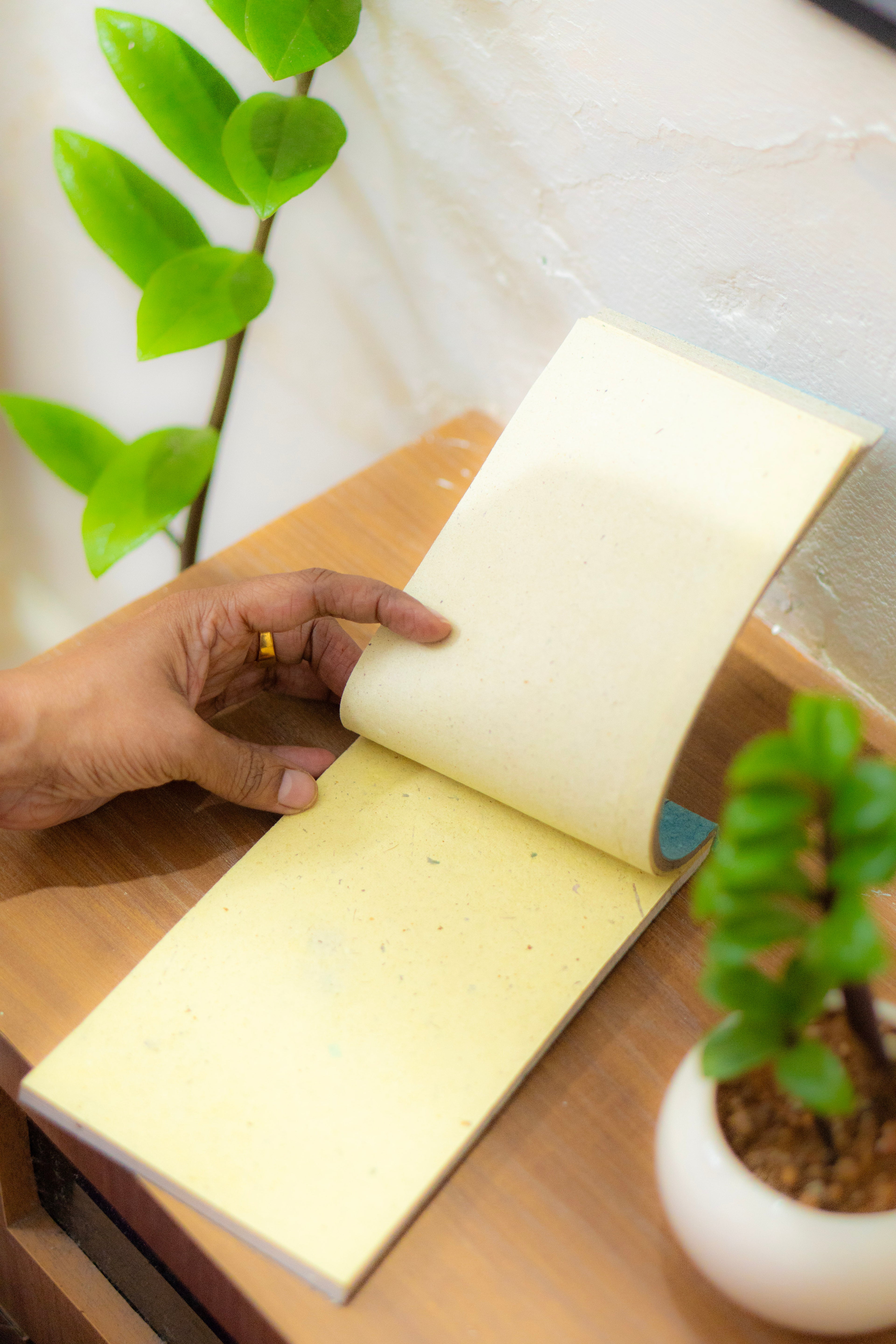 Recycled Paper Notepad – Water Hyacinth & Veggie Peel