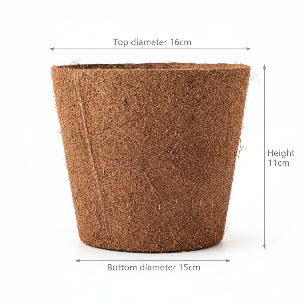 Coir Pot Dimensions