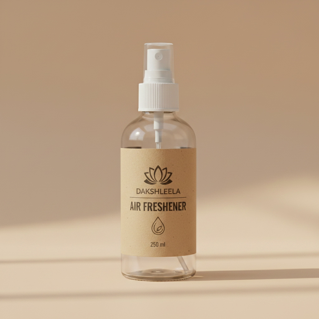 Dakshleela Bio Enzyme Air Freshener – natural, essential oils, clear spray bottle