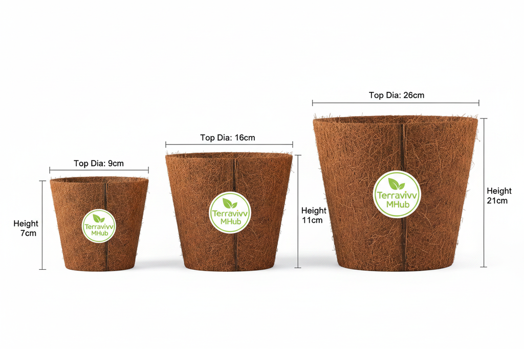 Terravivv Coir Pots – 3 Sizes